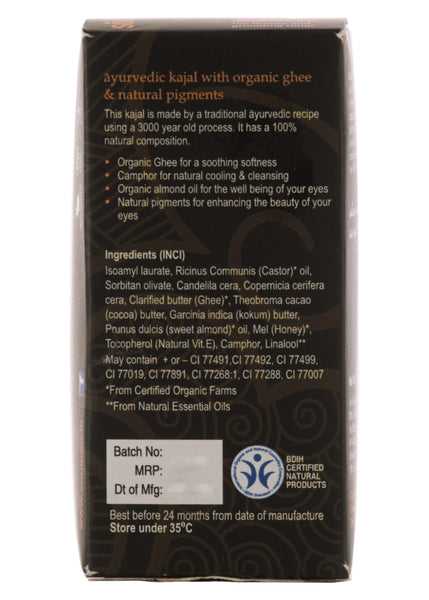 Organic Ayurvedic Kajal - 24 Carat, Soul Tree (1 shade)