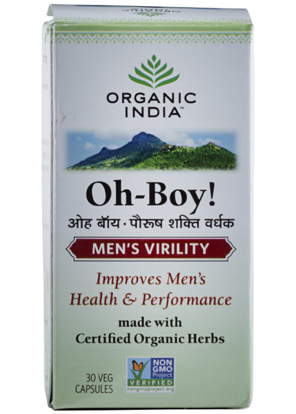Organic Oh-Boy Capsules, Organic India (30gm)