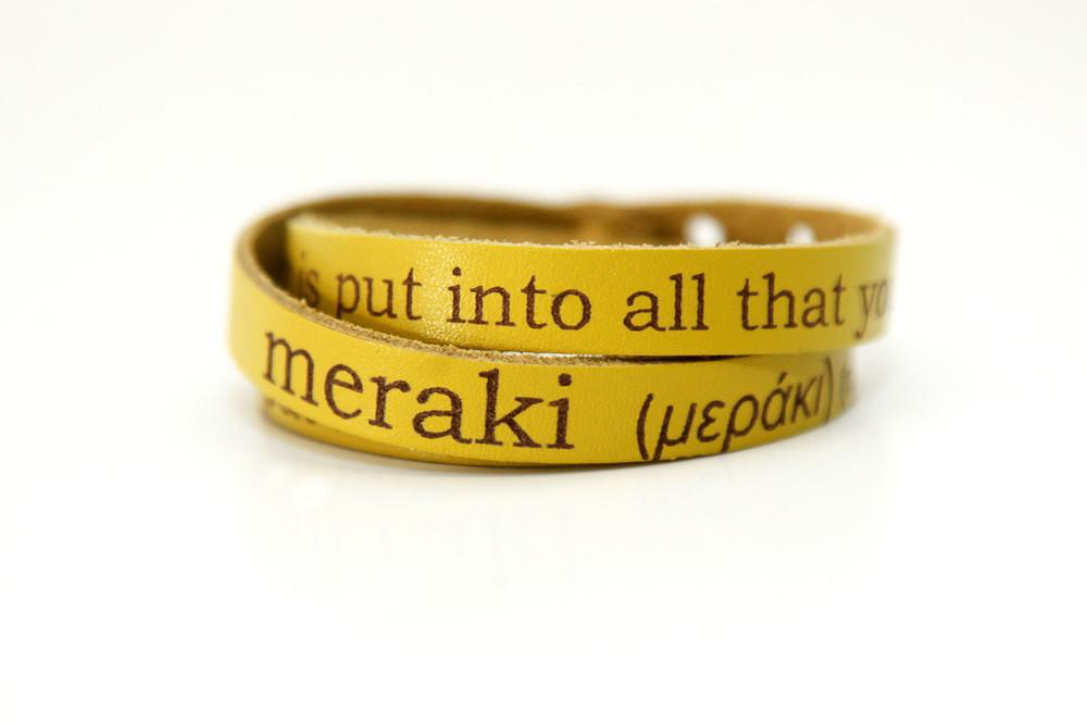 Meraki Yellow Wrap Bracelet