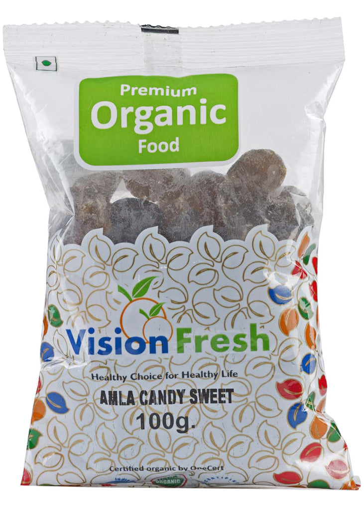 Organic Amla Candy - Sweet (Gooseberry), Vision Fresh (100gm)