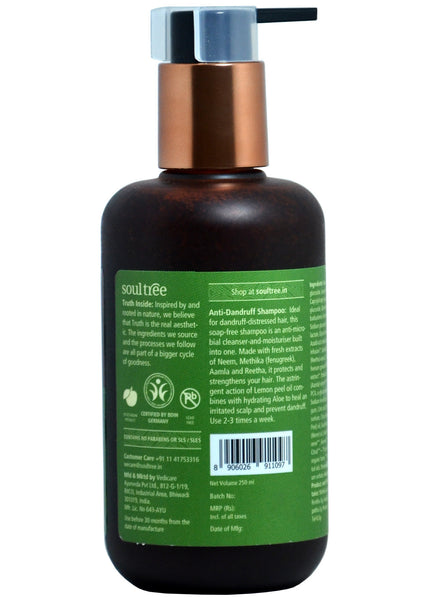 Organic Anti-Dandruff Shampoo, Soul Tree (250ml)