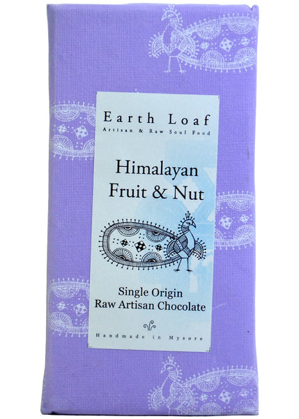 Organic Chocolate Bars- Himalayan Fruit & Nut, Earth Loaf (72gm)