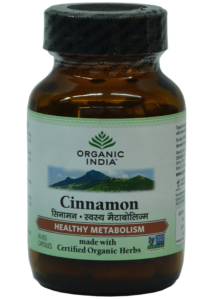 Organic Cinnamon Capsule, Organic India (60gm)