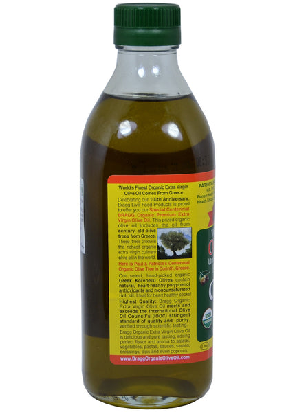 Organic Extra Virgin Olive Oil, Bragg (16 Oz)