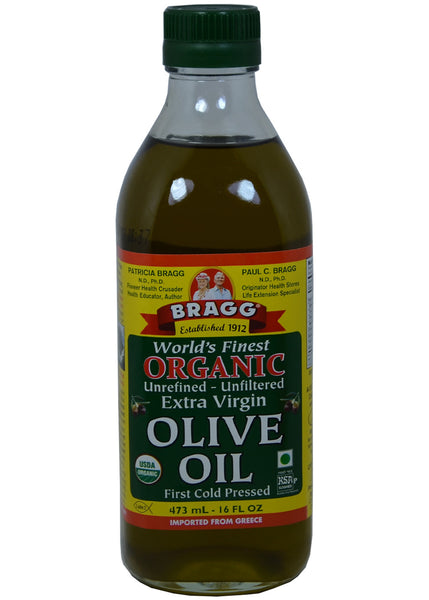 Organic Extra Virgin Olive Oil, Bragg (16 Oz)