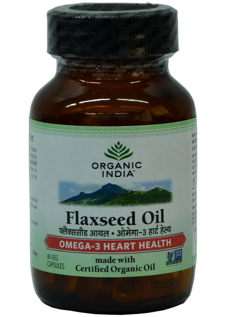 Organic Flaxseed Oil Capsule, Organic India (60gm)