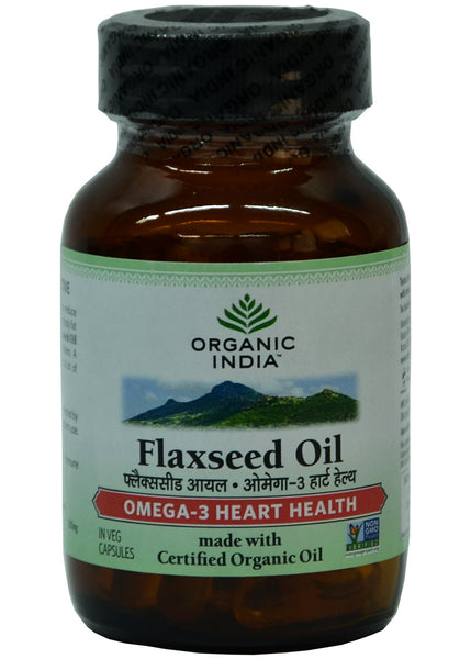 Organic Flaxseed Oil Capsule, Organic India (60gm)
