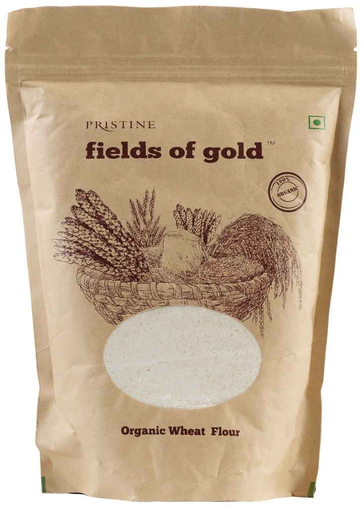 Organic Gehun Atta (Whole Wheat Flour), Pristine (1kg)