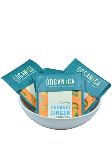 Organic Ginger Green Tea, Organica (25 tea bags)