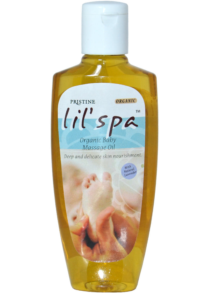 Organic Lil'spa Massage Oil, Pristine (100ml)