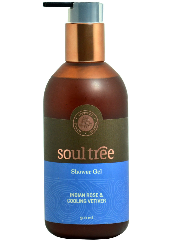 Organic Rose & Vetiver Shower Gel, Soul Tree (300ml)