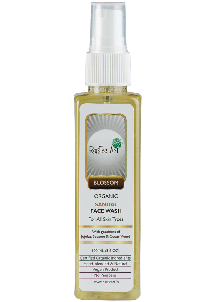Organic Sandal Face wash, Rustic Art (100ml)