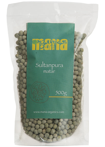 Organic Sukhi Hari Matar (Dried Green Pea), Mana Organics (500gm)
