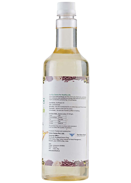 Organic Sunflower Oil, Vision Fresh (1ltr)